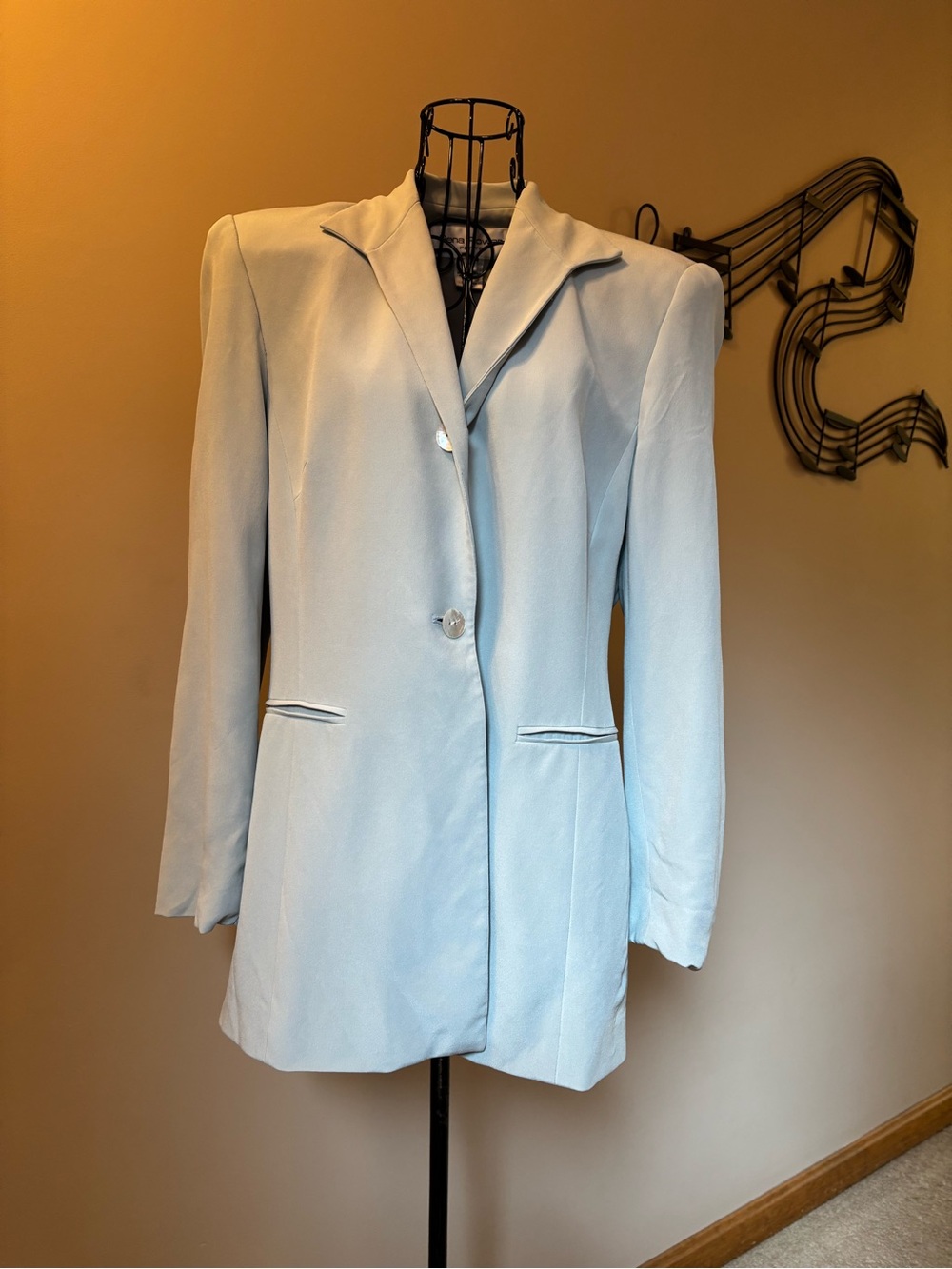 Rena Rowan Dove Gray 4 piece suit Tailored Women's Blazer, skirt and 2 vests